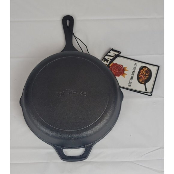 Brand New Jim Beam 10.25" Cast‎ Iron Skillet Heavy Duty JB0189 Season - Picture 3 of 4